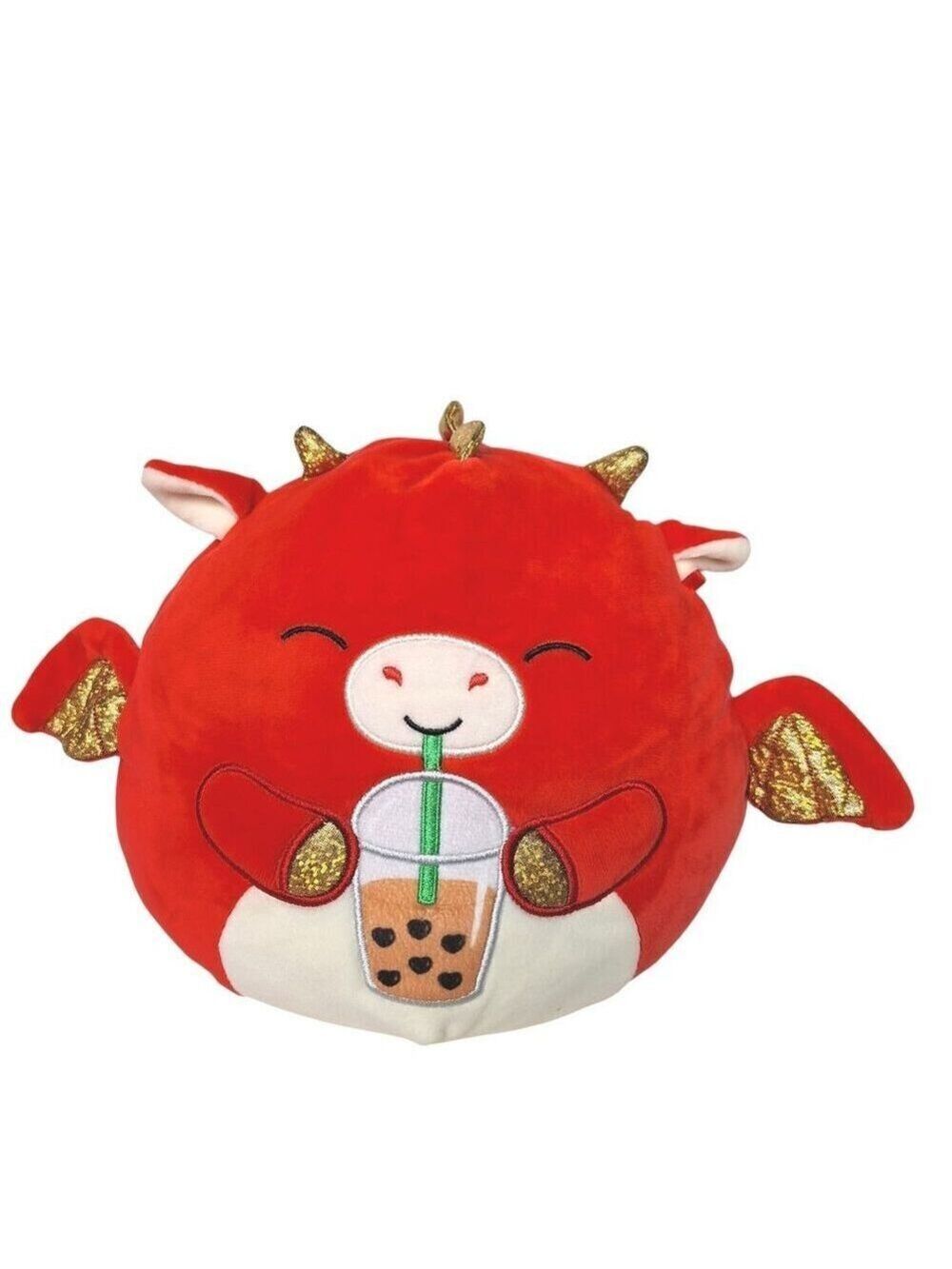 Squishmallow Baiden Dragon Bubble Tea Plush 8 Inch